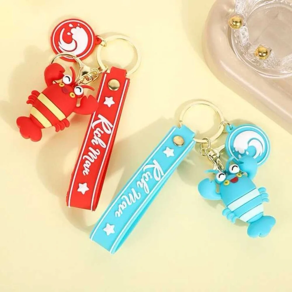 Blue Lobster Keychain